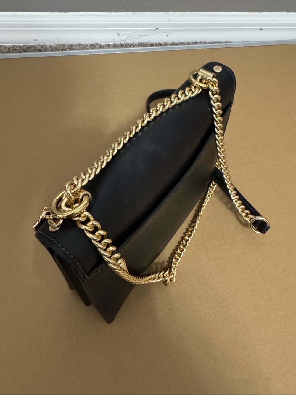 Coach Black Leather & Signature Brown Canvas Crossbody - Picture 8 of 9